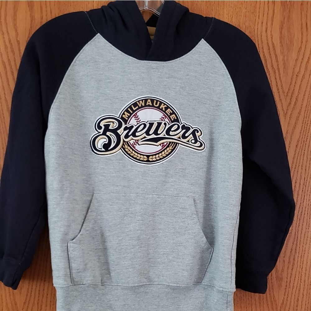 NWOT Milwaukee Brewers Youth Sz Hoodie - 10/12